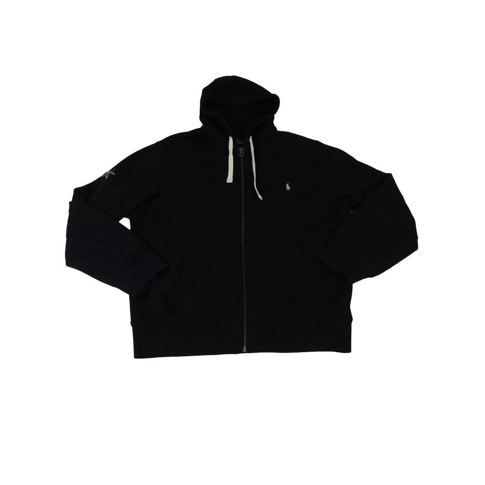 Vanderbilt Commodores Ralph Lauren Full Zip Golf Pony Black Hoodie Men's Large